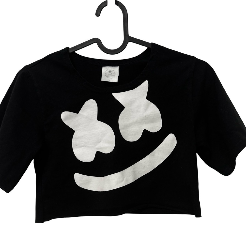 Girls Marshmallow Crop Top Shirt Size Large
